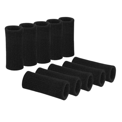 10Pcs Stretchy Sports Finger Sleeves Arthritis Support Finger Guard Outdoor Basketball Finger Protection Sports Safety