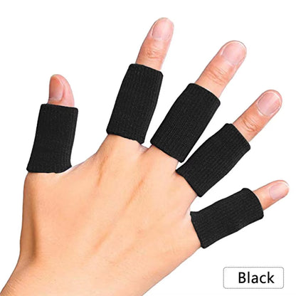 10Pcs Stretchy Sports Finger Sleeves Arthritis Support Finger Guard Outdoor Basketball Finger Protection Sports Safety
