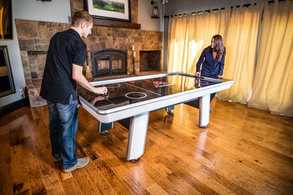 Avenger 8' Hockey Table with LED Scoring and 120V Blowers for Exhilarating Play
