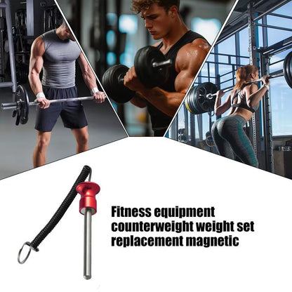 Gym Weight Heavy Duty Magnetic Gym Latch Pin Gym Accessory for Workout Fitness Exercise Aluminum+Stainless Steel Locking Pin