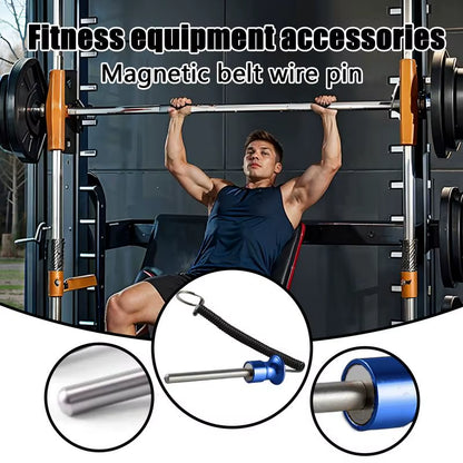 Gym Weight Heavy Duty Magnetic Gym Latch Pin Gym Accessory for Workout Fitness Exercise Aluminum+Stainless Steel Locking Pin