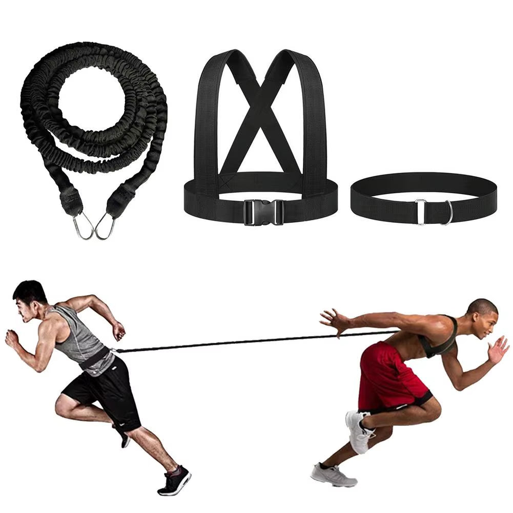 Fitness Double Pull Resistance Rope Set Sport Physical Training Band Rope Speed Strength Training for Boxing Soccer Basketball