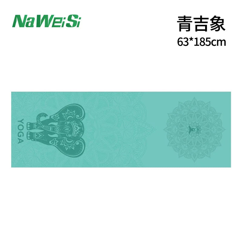 Yoga Mat Towel Double-Side Velvet Yoga Fitness Isolation Mat Non-Slip Folding Portable Sports Mat Towel Beach Quick Dry Towel