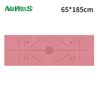 Yoga Mat Towel Double-Side Velvet Yoga Fitness Isolation Mat Non-Slip Folding Portable Sports Mat Towel Beach Quick Dry Towel