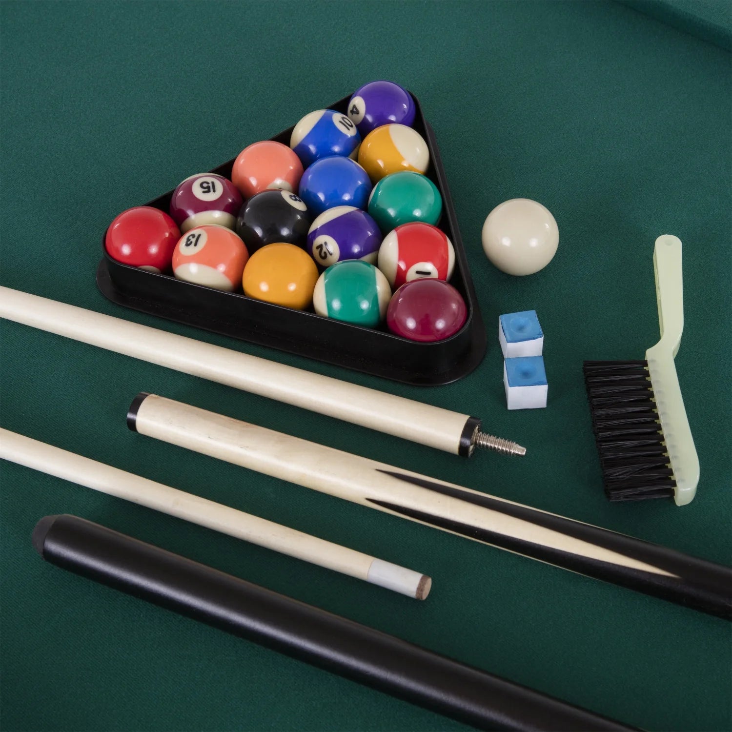 72" 4 in 1 Multi-Game Swivel Table with Air-Powered Hockey, Table Tennis, Billiards, and Launch Football