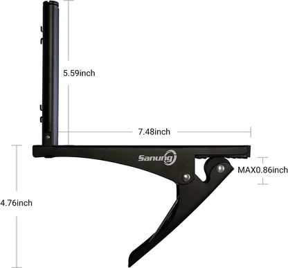 S304 Portable Table Tennis Net and Post Set Folding Spring Clamp-On with 2 Posts Kit Adjustable Ping Pong Training Mesh Net for Standard 60In Wide Tables Easy Setup