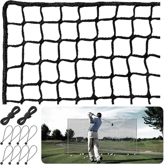 Heavy Duty Nylon Golf Practice Net 10-30Ft, Durable Golf Hitting Net,Golf Net Outdoor Indoor with Installtion Kit,Golf Nets for Backyard Driving，Golf,Baseball, Hockey, Soccer