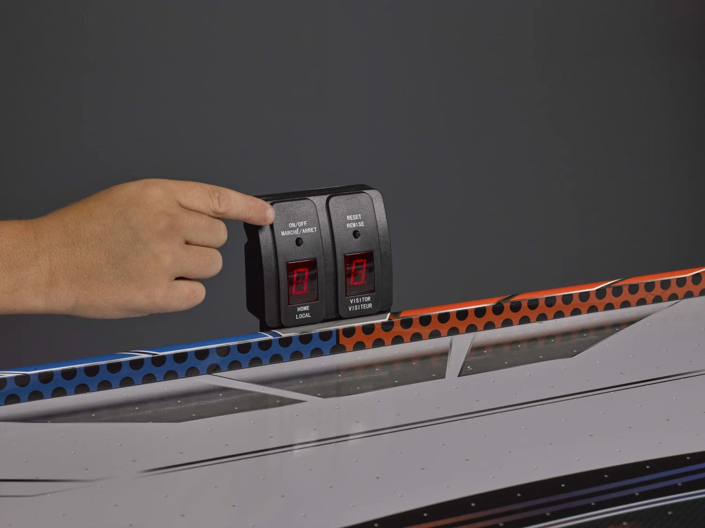 Air Hockey Table with Two Led Pushers and LED Puck, 54 In