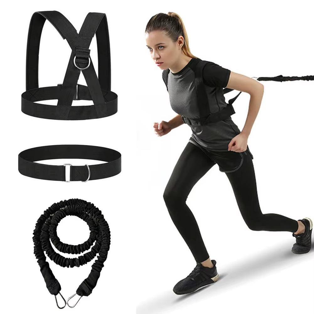 Fitness Double Pull Resistance Rope Set Sport Physical Training Band Rope Speed Strength Training for Boxing Soccer Basketball