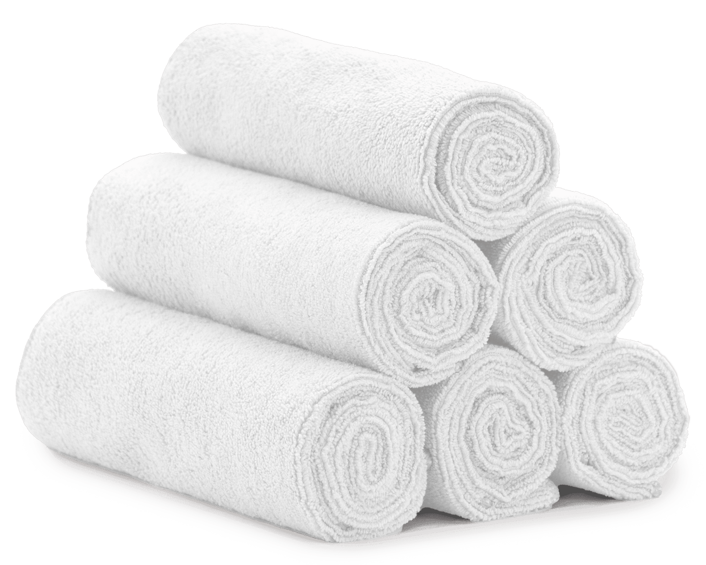 Microfiber Gym Towels, Yoga Towel for Home and Gym Bag, 16 Inch X 27 Inch, 6 Pack, White