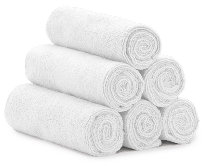 Microfiber Gym Towels, Yoga Towel for Home and Gym Bag, 16 Inch X 27 Inch, 6 Pack, White