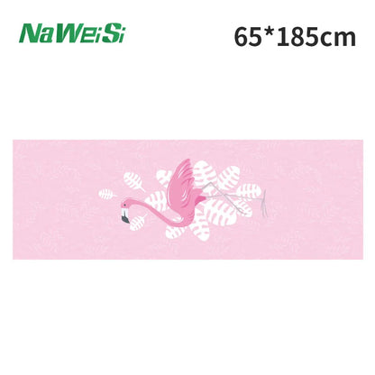 Yoga Mat Towel Double-Side Velvet Yoga Fitness Isolation Mat Non-Slip Folding Portable Sports Mat Towel Beach Quick Dry Towel