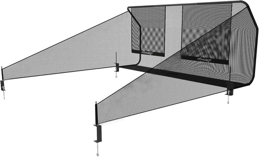Table Tennis Ball Catch Net, Ping-Pong Ball Recycling Net, Durable Ball Collector for Solo Training, for Tables with Sides under 3 Inches