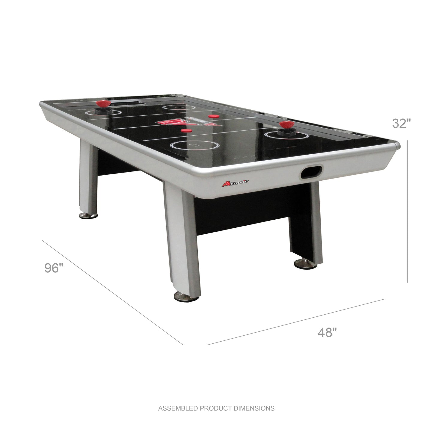 Avenger 8' Hockey Table with LED Scoring and 120V Blowers for Exhilarating Play