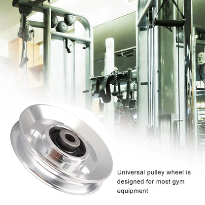 Gym Pulley Aluminium Alloy Fitness Pulley Home Gym Attachments Part Exercise Strength Training Accessory Gym Accessory