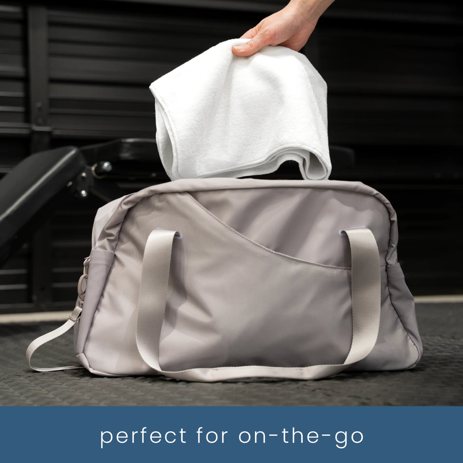 Microfiber Gym Towels, Yoga Towel for Home and Gym Bag, 16 Inch X 27 Inch, 6 Pack, White