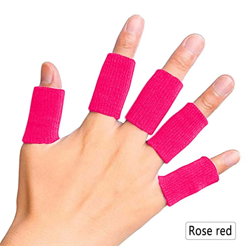 10Pcs Stretchy Sports Finger Sleeves Arthritis Support Finger Guard Outdoor Basketball Finger Protection Sports Safety